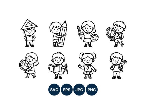 A Practical Review of the Cute Kids School Vector Art