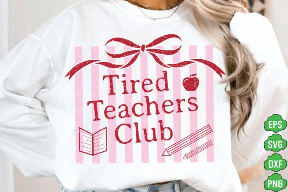 A Real Designer's Take on the Tired Teachers Club Embroidery Design
