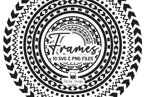 Circle Border Frames Pattern SVG PNG: Designer Review