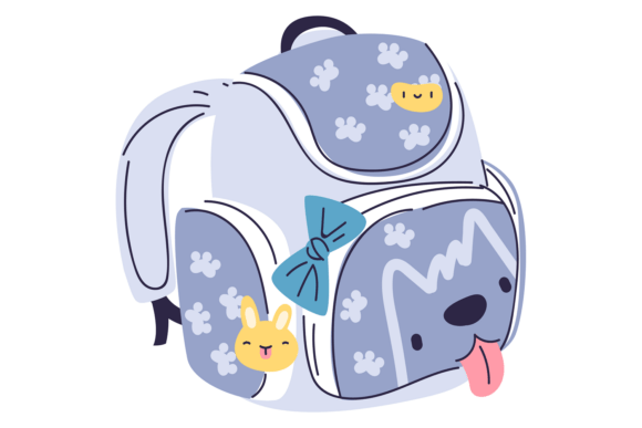 Cute Backpack Drawing Funny School Kid – Design Review