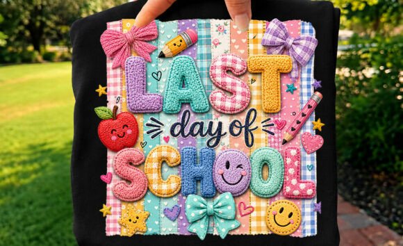 Patchwork Last Day of School Sublimation