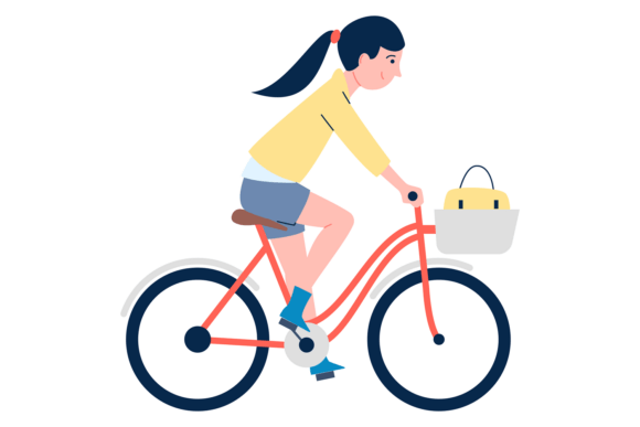 School Girl on Bicycle: A Review from an Embroidery Designer's Workshop