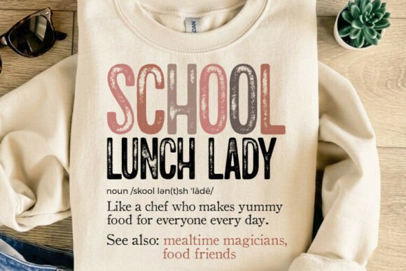 School Lunch Lady Definition T-Shirt