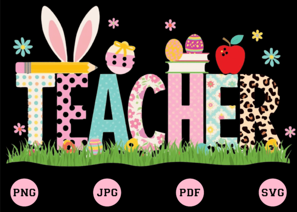 Teacher Easter Png, Bunny Teacher Png: Embroidery Review