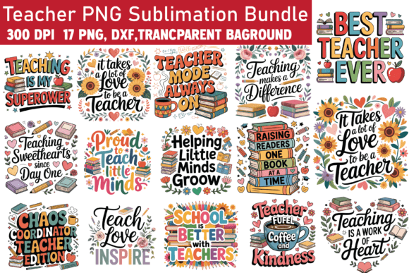 Teacher PNG Sublimation Bundle: A Designer’s Hands-On Review