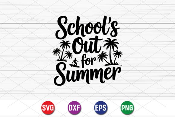 Why Schools out Summer Palm SVG is a Summer Mood in Stitches
